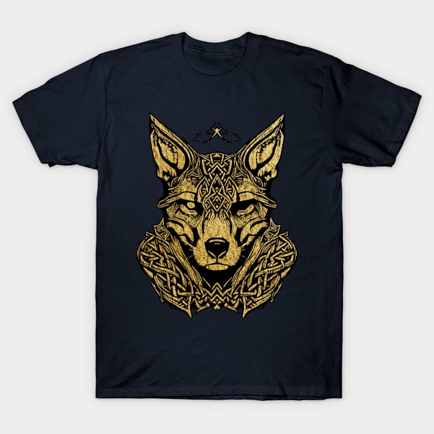 Celtic gold fox T-Shirt by jc007